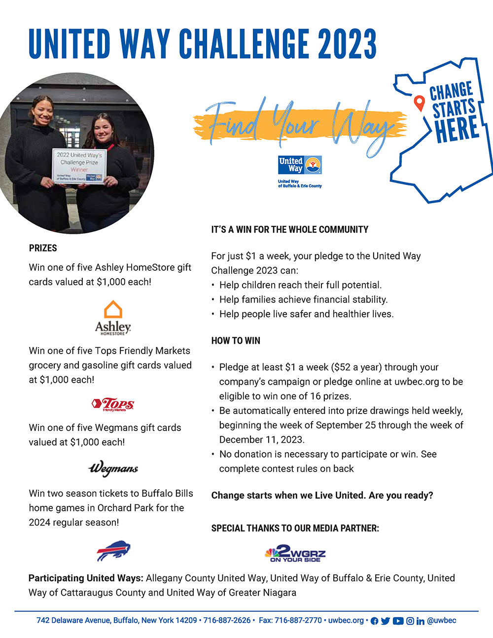  A picture of United Way Challenge Flyer